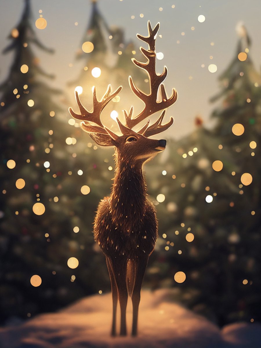 Paintd Diamond Painting Volwassenen Kinderen - Kerstmis Kerst Hert - 30x40 - Vierkante steentje — afbeelding 5