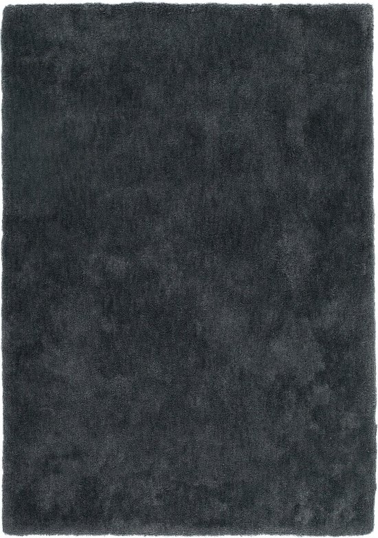 Lalee Velvet | Modern Vloerkleed Hoogpolig | Graphite | Tapijt | Karpet | Nieuwe Collectie 2024 | Hoogwaardige Kwaliteit | 120x170 cm