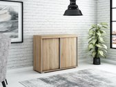 Sonoma hout DIEGO ladekast 80 cm - Ruime ladekast met planken