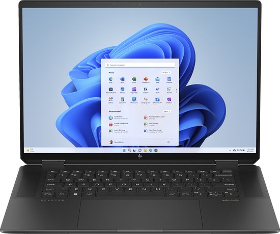HP Spectre x360 16-aa0970nd Intel Core Ultra 7 155H Hybride (2-in-1) 40,6 cm (16") Touchscreen WQXGA 16 GB LPDDR5x-SDRAM 1 TB SSD Wi-Fi 7 (802.11be) Windows 11 Home Zwart