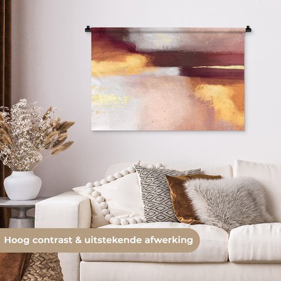 Tapisserie - Tapisserie - Peinture - Abstrait - Pastel - 90x60 cm - Tapisserie