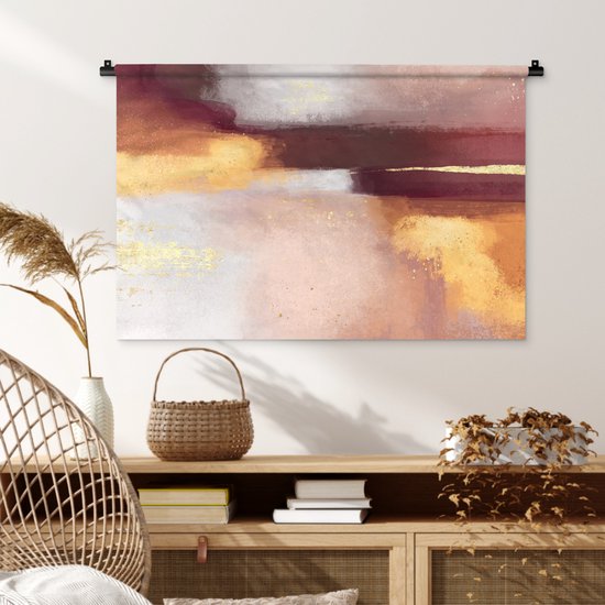 Tapisserie - Tapisserie - Peinture - Abstrait - Pastel - 90x60 cm - Tapisserie