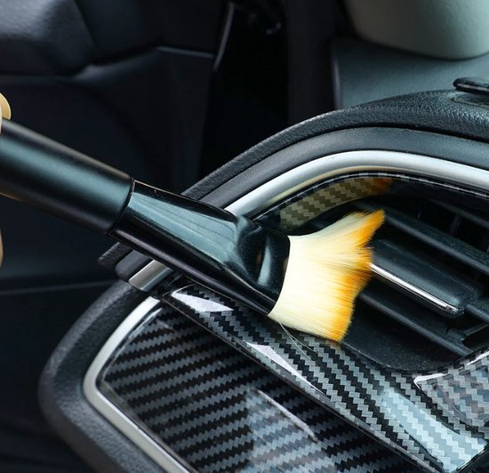 Ownkim Set van 2 auto-interieurreinigingsborstels: zacht, veelzijdig en duurzaam voor een perfecte reiniging van de autodetails voor het reinigen van