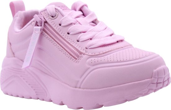 Skechers meisjes sneakers roze met rits - Maat 29 - Extra comfort - Memory Foam