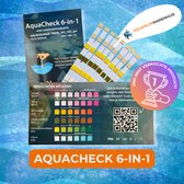 AquaCheck - Aquarium Kwaliteit Teststrips 6 in 1 - 50 stuks, 300 watertesten - Incl. QR code naar de juiste oplossing