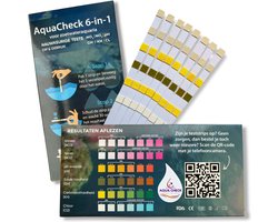 AquaCheck - Aquarium Kwaliteit Teststrips - 6 in 1 - 50st - 300 Testen