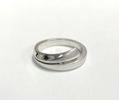 Ring - 925 sterling zilver - Maat 18.50 - Met zirkonia steen - Damesdingetjes
