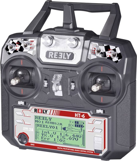 Foto: Reely ht 6 rc handzender 2 4 ghz aantal kanalen 6 incl ontvanger