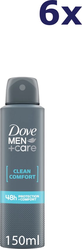 Dove Deo Spray - Clean Comfort 48 H - 6 x 150 ml