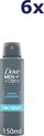 Dove Deo Spray - Clean Comfort 48 H - 6 x 150 ml