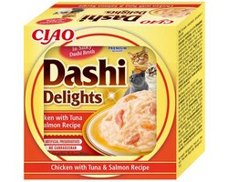 Ciao Dashi Delights Kattenvoer Nat Chicken & Tuna & Salmon 70 gr