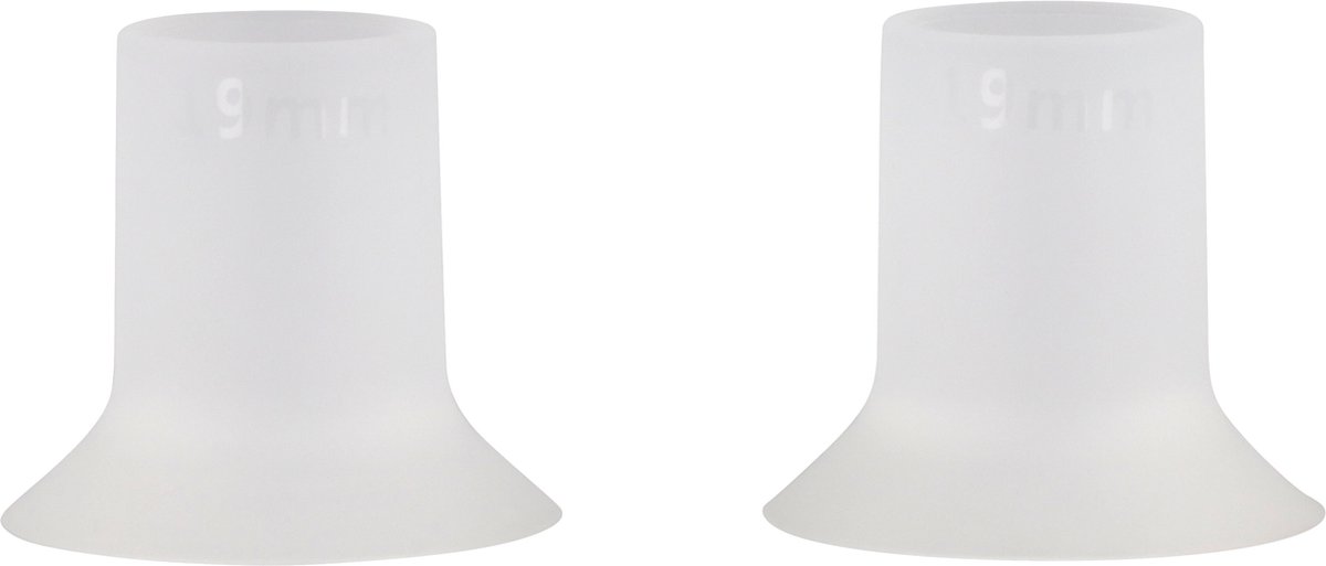 Goedkoopste Youha® Borstschildverkleiners - Borstschilden - Borstkolf accessories - BPA vrij - elektrische draadloze borstkolven - Silicone borstschilden - Set van 2 stuks - Maat 19 mm