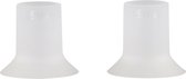 Réducteurs de téterelles Youha® - Coquilles d'allaitement -lait - Sans BPA - Tire-lait électriques sans fil - Téterelles en silicone - Set de 2 pièces - Taille 19 mm