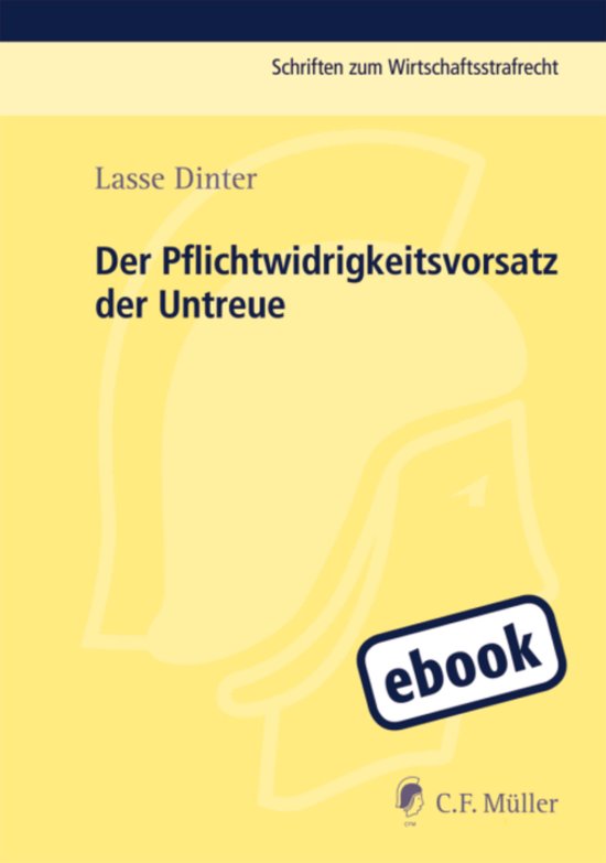 Schriften zum Wirtschaftsstrafrecht - Der Pflichtwidrigkeits ... - cover