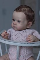 Npk 18Inch Pasgeboren Baby Reborn Pop Bettie Levensechte Zachte Aanraking Knuffel Baby Meerdere Lagen Schilderen 3d Huid Met Zichtbare Aderen