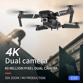 Kdbfa 2023 Nieuwe E88 Pro Wifi Fpv Drone Groothoek Hd 4K 1080P Camera Hoogte Hold Rc Opvouwbare Quadcopter Dron Helikopter Speelgoed Cadeau