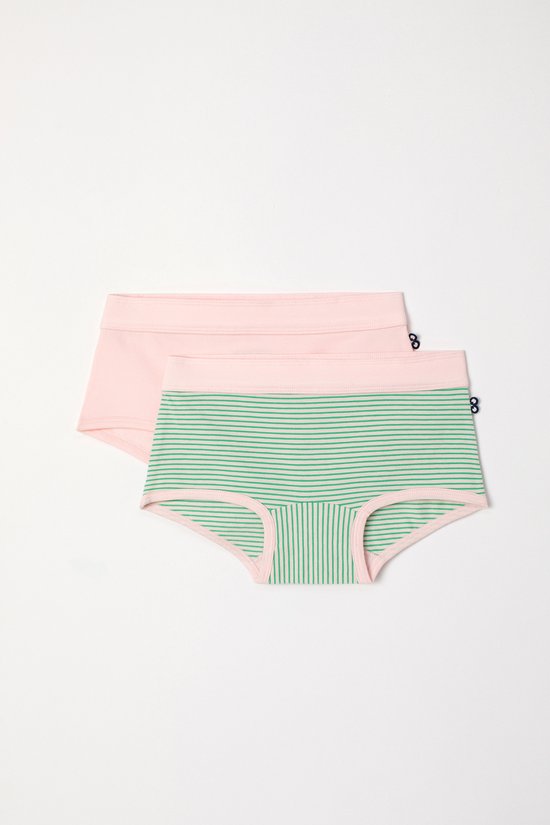 Boxer Woody filles - rose clair/vert - rayé - 241-10-SHD-Z/039 - taille 116