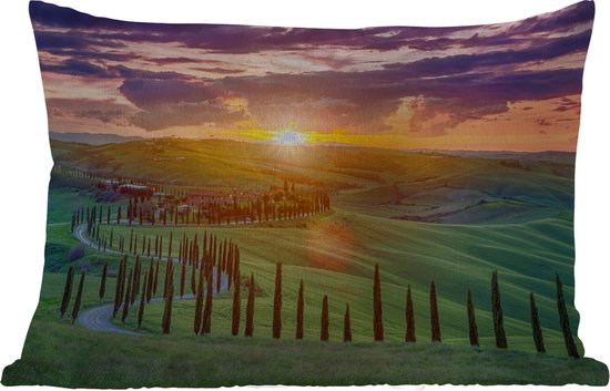 Coussins d'extérieur - Jardin - Coucher de soleil en Toscane - 50x30 cm