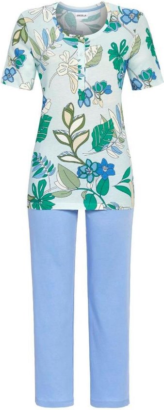 Ringella Pyjama lange broek - 228 Blue - maat 40 (40) - Dames Volwassenen - Katoen/Modal/Tencel- 4211243-228-40