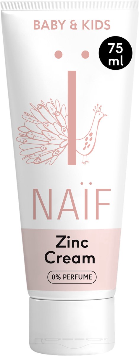 Goedkoopste Naïf - Zink crème - helpt bij luieruitslag - Baby's & Kinderen - met ingrediënten van natuurlijke oorsprong - 0 Parfum - 75ml