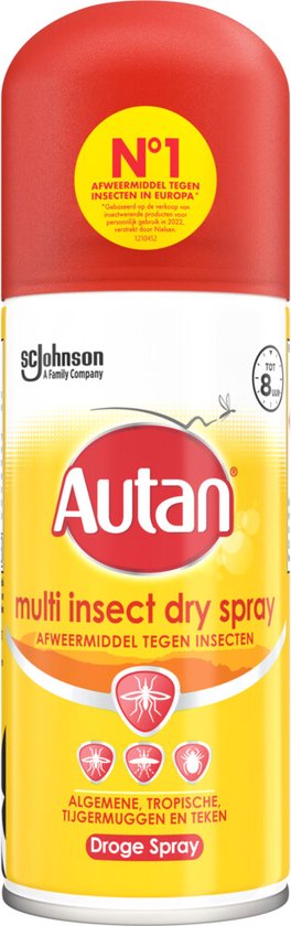 Autan - Multi Insect Dry Spray - 25% Deet - Travel Size - 100 ML