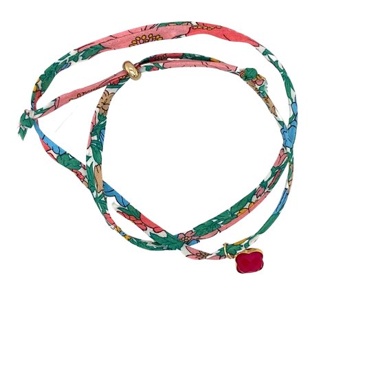 Pat's Jewels Armband - Armband Dames - LibertyPrint - schuif armband - edelsteen hanger
