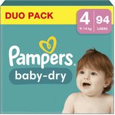 Pampers Baby Dry Luiers Maat 4 (9-14 kg) - 94 Stuks