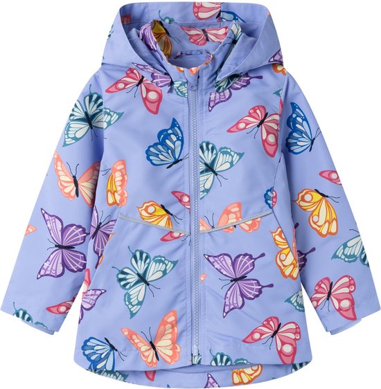 NAME IT NMFMAXI JACKET BUTTERFLY AIR Meisjes Jas - Maat 110 - NAME IT