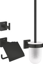 GROHE QuickFix Start Cube 3-in-1 toiletaccessoireset - Matte Black