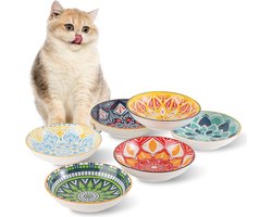 Verhoogde kom voor katten van roestvrij staal, kantelbaar, voerbakken voor katten