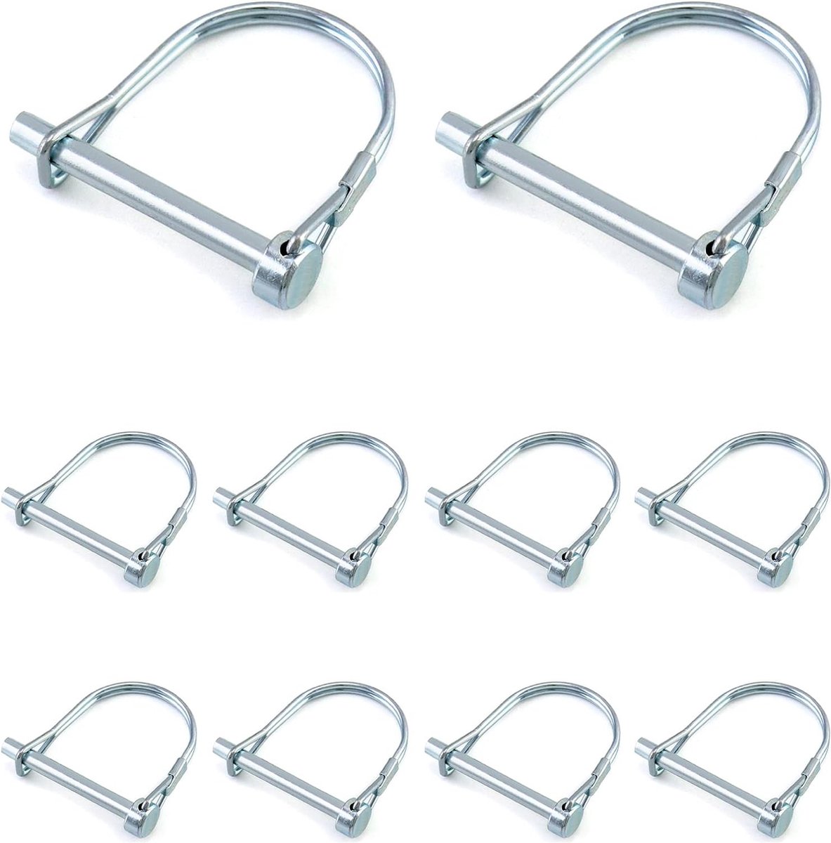 Allecto plus - Linchpins voor Boerderij Tuin - Set van 10 Stuks - Carbon Staal - 6 x 50mm