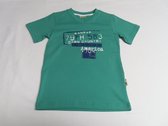 T shirt - Jongens - Groen - V hals - Korte mouw - 6 jaar 116