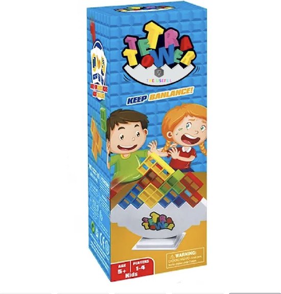 Jeu d'équilibre de la tour Tetra 48 pièces - tour tetris - tour tétra - speelgoed éducatifs - Puzzle de construction 3D - Jeu d'équilibre - Tiktok