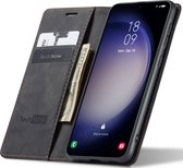 Hoesje geschikt voor Samsung Galaxy S23 FE - Book Case Leer Slimline Zwart