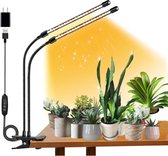 Plantenlampen - LED Plant Grow Lights - Kweeklampen - Kamerplanten Verlichting - 10-niveau dimbaar - Timer instelling - Full spectrum - Wit Rode LEDs - 2 Hoofdstukken