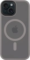 iPhone 15 Hoesje - Tactical MagForce Hyperstealth - Geschikt voor magsafe Licht grijs