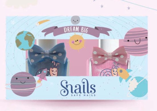 Foto: Kinderen meisjes nagellak snails veilig afwasbaar duopack dream big 