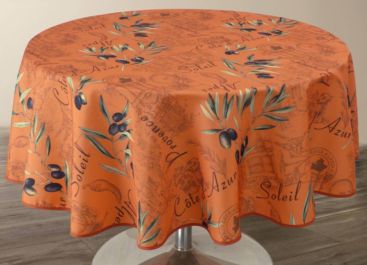 Tafelkleed anti-vlek Provençale terra 350 x 150 cm Tafellaken - Decoratieve Tafel Accessoires - Woonkamer Decoratie - Bonne et Plus®