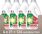 Lessive Liquide Ariel + Ultra Détachant - 4 x 31 Lavages - Pack économique