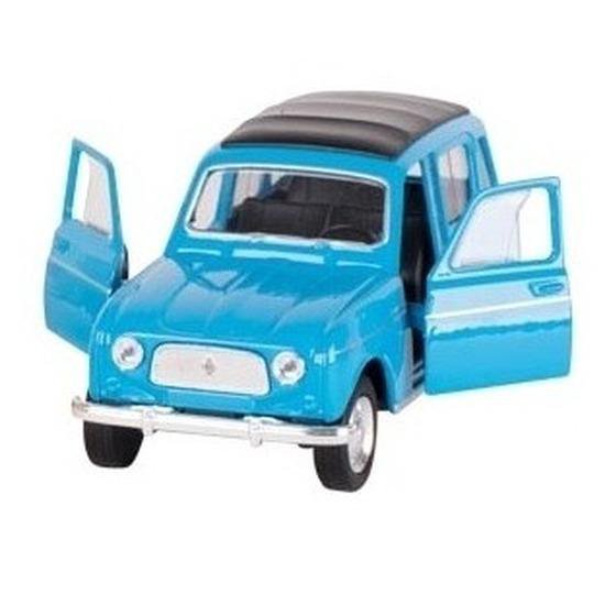 Modelauto Renault 4 blauw 11,5 cm - speelgoed auto schaalmodel | bol.com