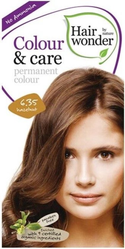 Foto: Hairwonder colour care 6 35 hazelnut haarverf