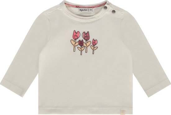 Babyface baby girls t-shirt long sleeve Meisjes T-shirt - ivory - Maat 68