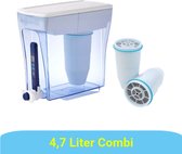 ZeroWater 4.7 Liter Waterfilter Kan - COMBI DEAL Met 3 Waterfilters