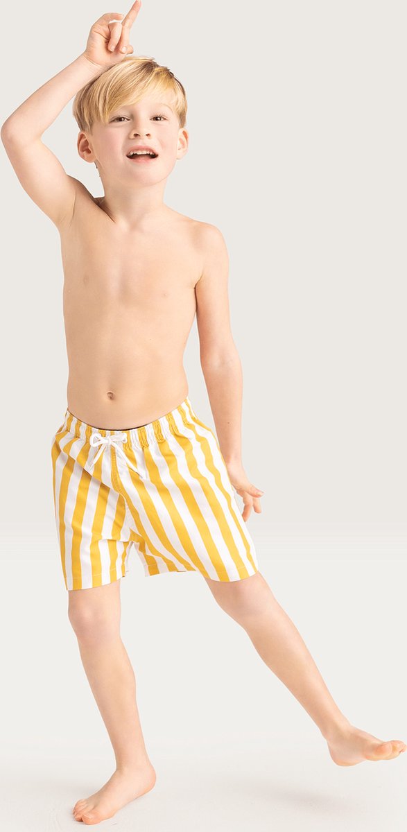 Swim Essentials Zwembroek- Geel/Wit - Flow - 110/116