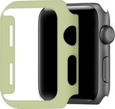 Telefoonglaasje Hoesje - Geschikt voor Apple Watch 4\ Apple Watch 5\ Apple Watch 6 - Kunststof - 40mm - Lichtgroen