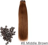 Weft Extensions |Weave Extensions | 18inch - 45cm | #6 - Bruin |50Gram