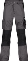 DASSY® Boston Pantalon de travail poches genoux bicolore - maat 42 - GRIS CIMENT/NOIR