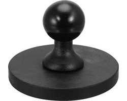 Ronde, robuuste magnetische basis met een diameter van 65 mm en een kogel van 25 mm