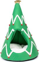 Duvoplus - Kat - Xmas Kerstboom Kattenhuis 43x43x70cm Meerkleurig