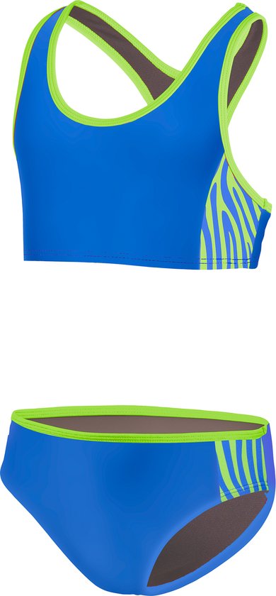 BECO zebra vibes - bikini voor kinderen - blauw - maat 140